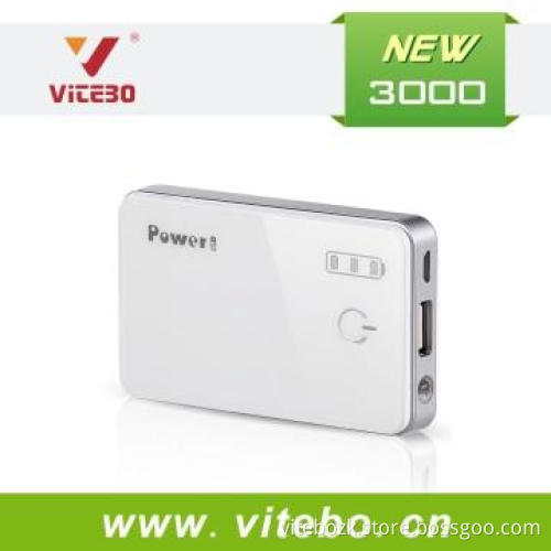Hot New Promotion Gift 3000 mAh power bank with Color Printing